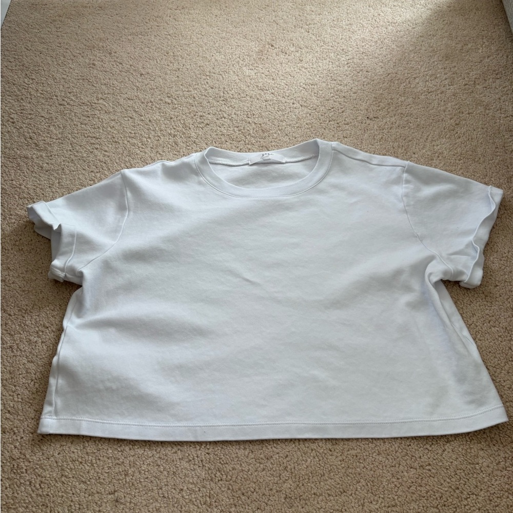 Women’s Gaze white cotton crop top